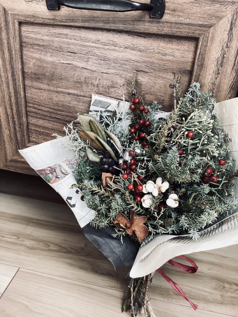 2025年クリスマスのブーケ写真1枚目