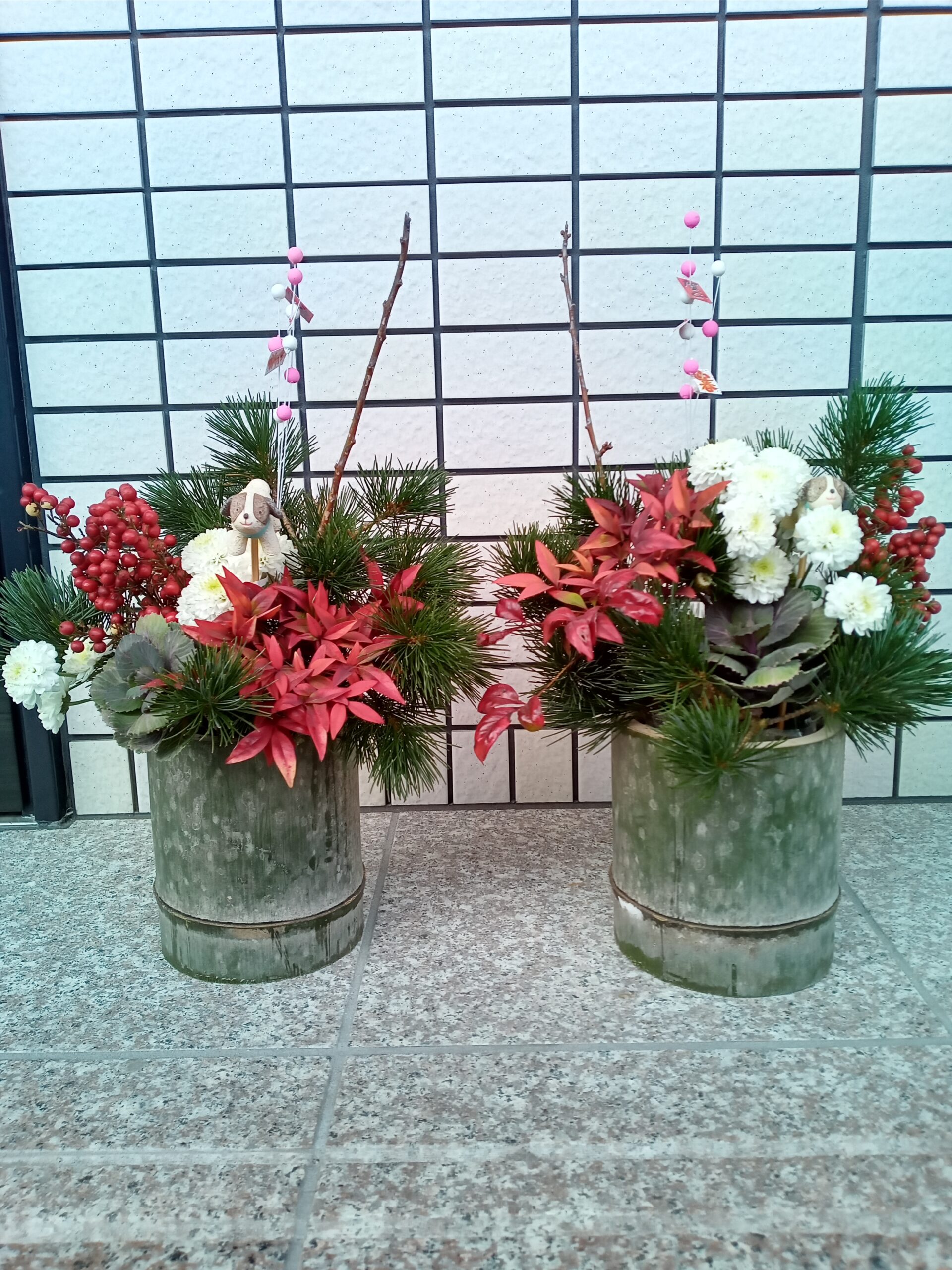 手づくり門松の写真