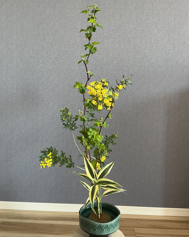 イチジクの生け花